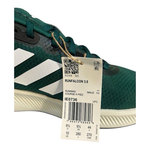 Adidas Run Falcon 3.0 Green Men’s Size  10 IE0736 - Picture 5 of 7